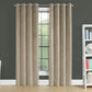 2 Pieces Set Room Darkening Curtain Panels with Grommet