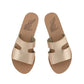 Ancient Greek Sandals - Women's Apteros Slide Leather Flat Sandals