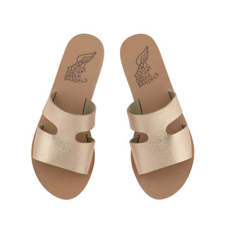 Ancient Greek Sandals - Women's Apteros Slide Leather Flat Sandals