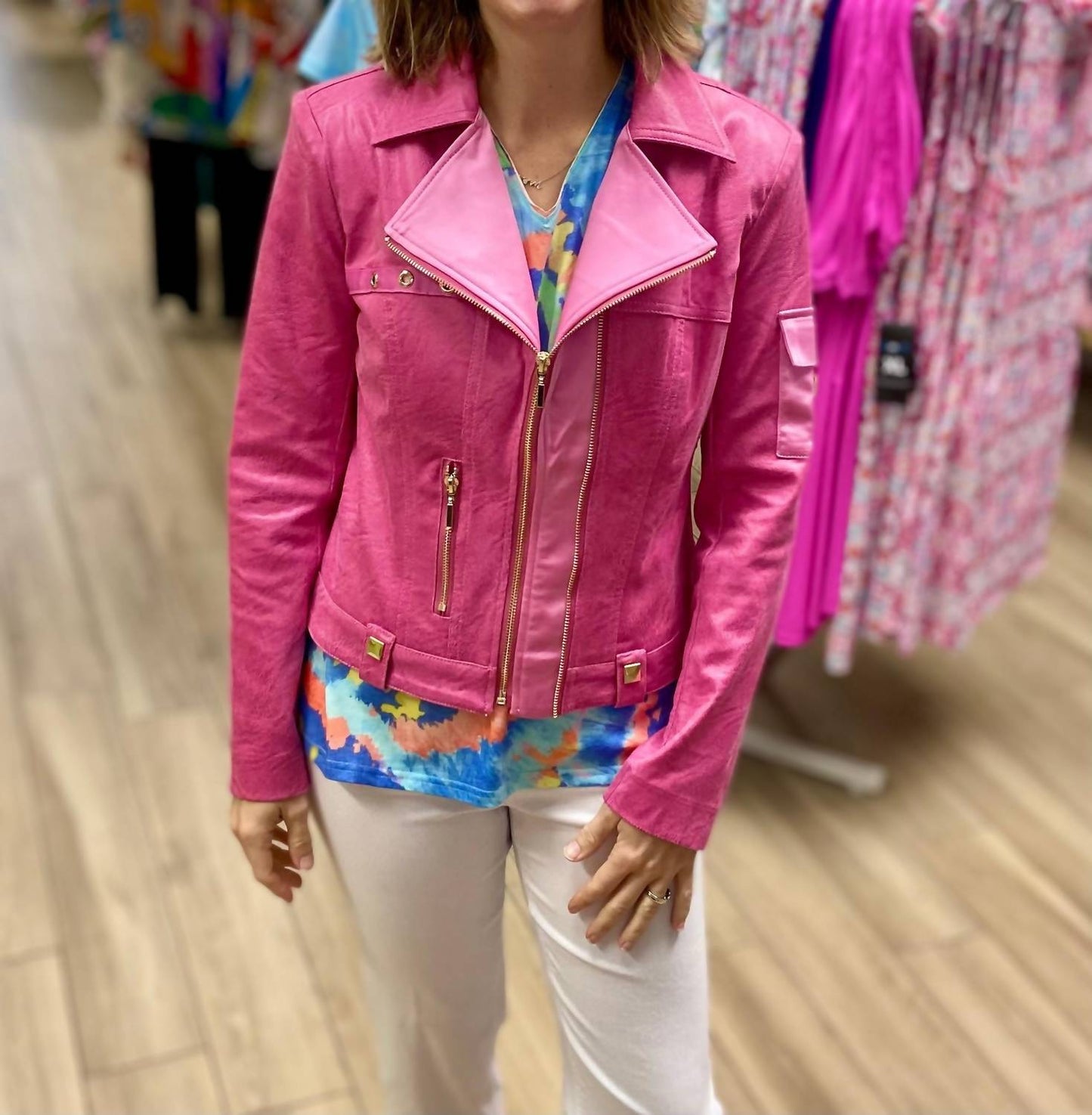 Insight - Vegan Leather Zip Up Jacket