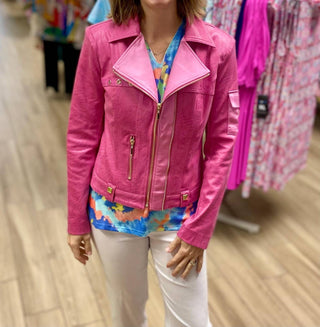 Insight - Vegan Leather Zip Up Jacket