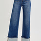 Risen - High-rise Patch Cuffed Jeans