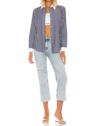 Hudson - Remi High Rise Straight Cropped Jean