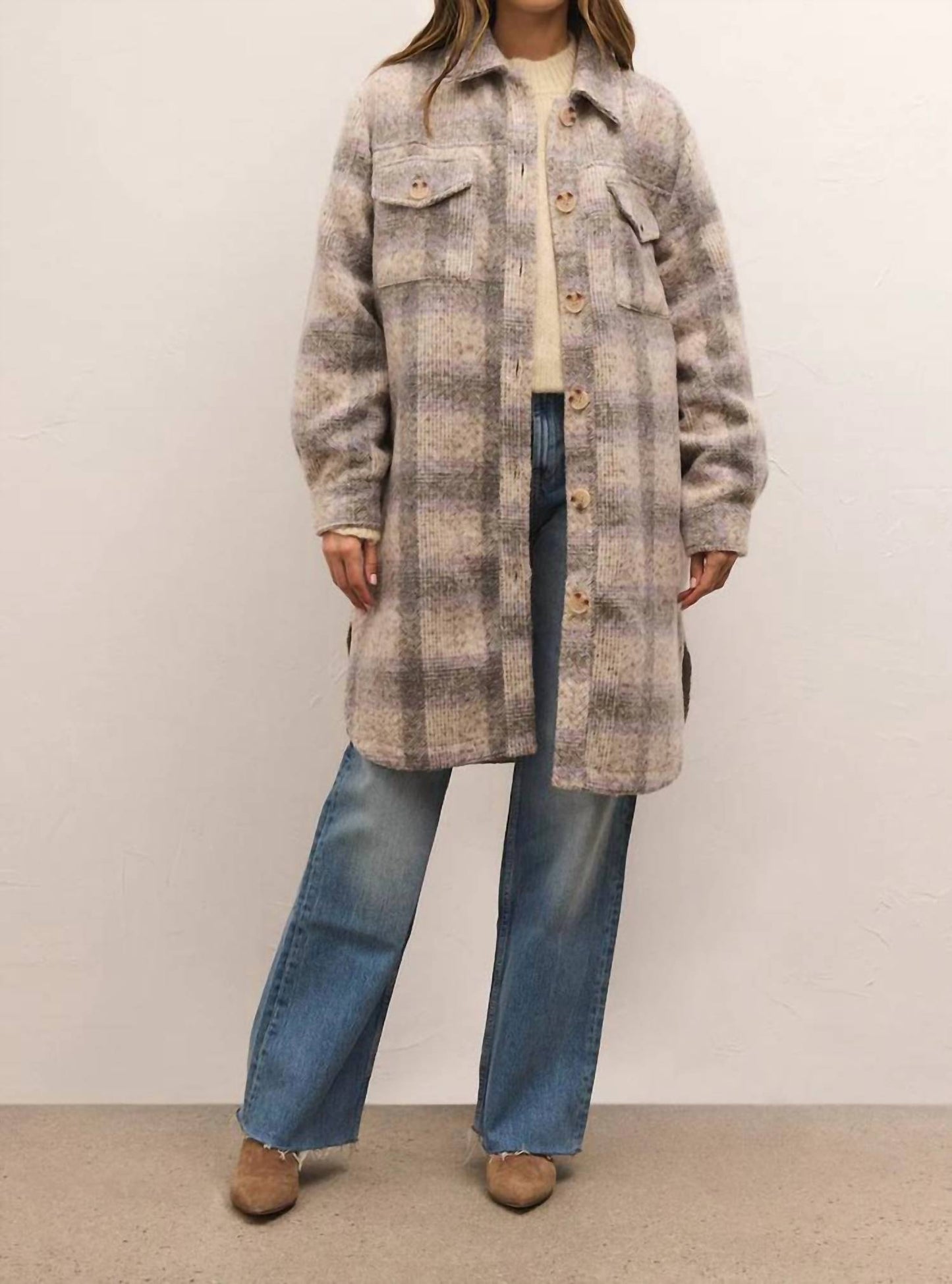 Z Supply - Sonoma Plaid Long Shirt Jacket