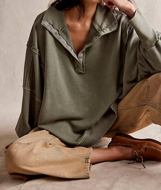 Free People - Camden Henley Sweatshirt