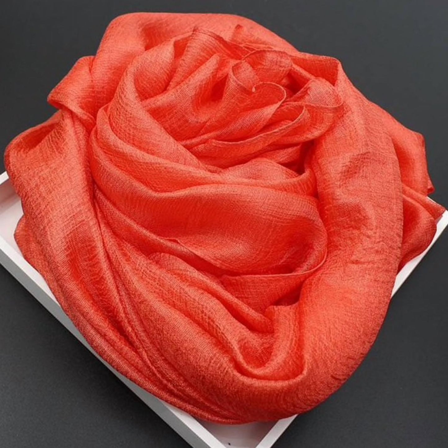 Reine Krief - Crinkle Silk Scarf
