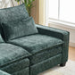 Modern Comfy Chenille L Shaped Sectional Sofa with Movable Ottoman