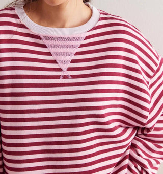 Free People - Classic Striped Oversized Crewneck Sweater