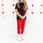 Laree + Co. - Heart Doodles Bamboo Pocket Tee + Jogger Set