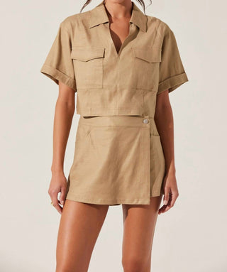 Astr - Collar Top With Pockets