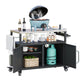K&K 54.5 Inch Outdoor Kitchen Island with Stainless Steel Tabletop
