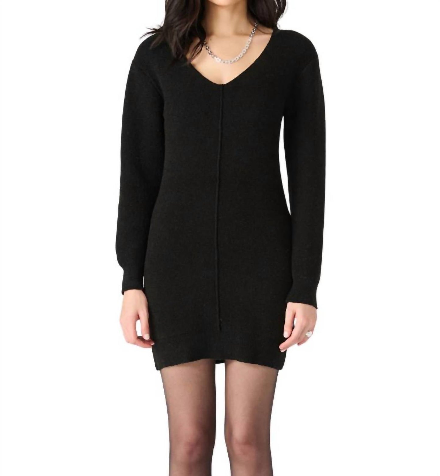 Dex Clothing - V-Neck Sweater Dress