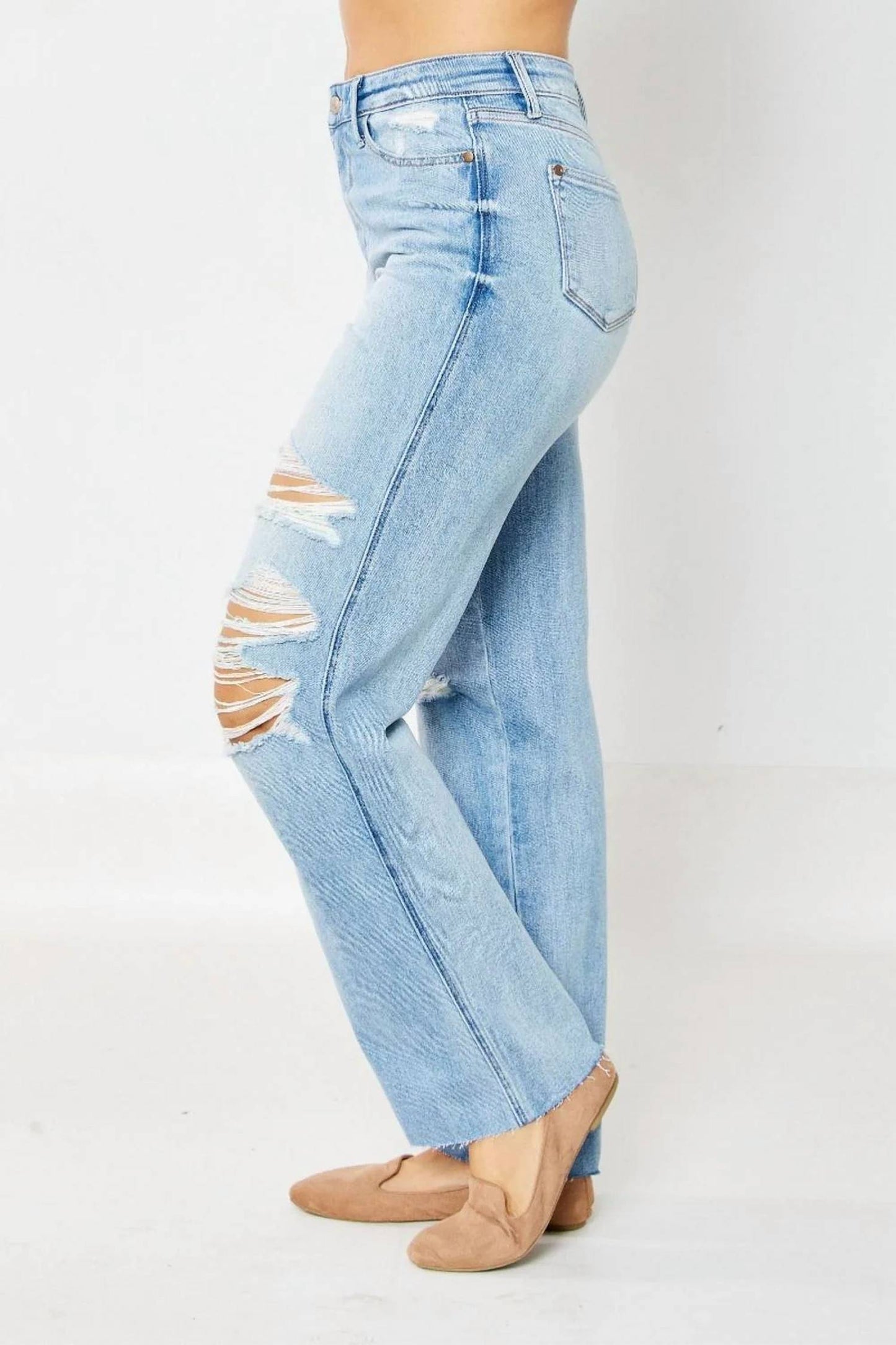 Judy Blue - Rigid Magic 90's Destroy Straight Jean