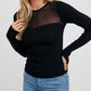 Bluivy - SEMI SHEER SWEETHEART NECK TOP