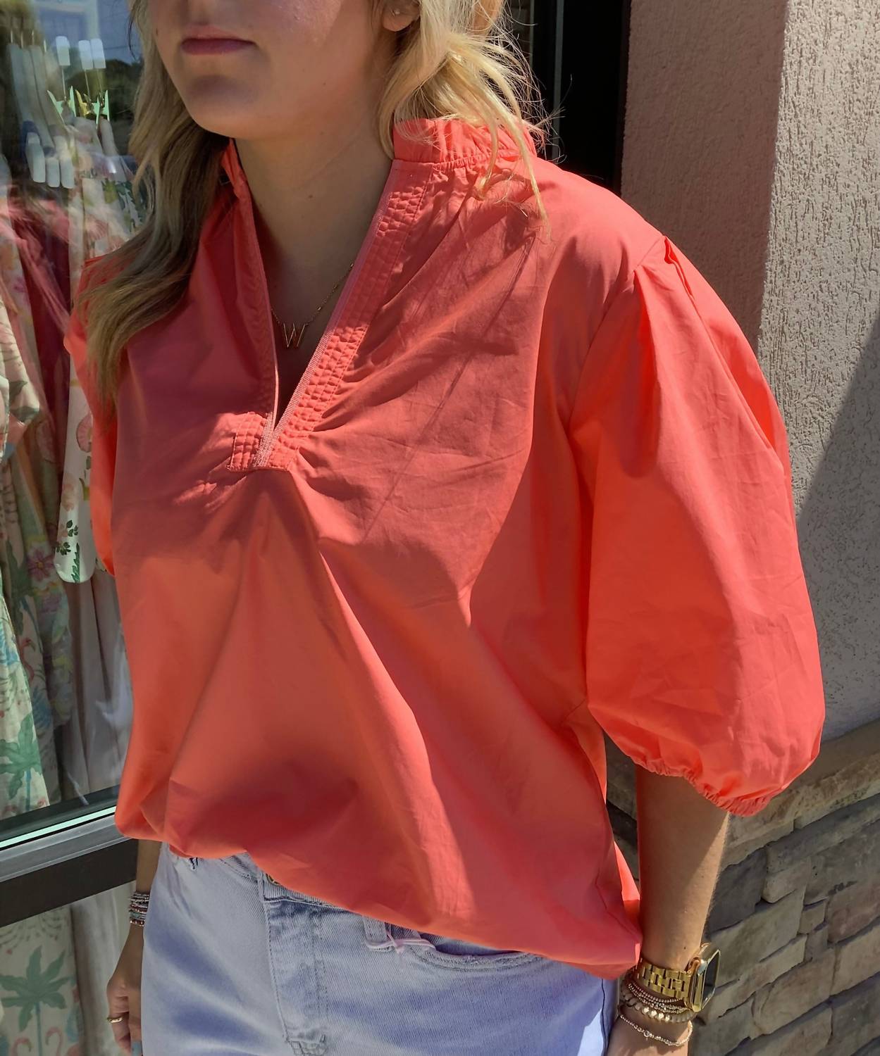 Caryn Lawn - Anna V-neck Top