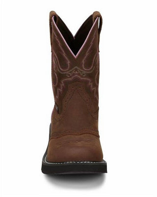 Justin - WOMEN'S GYPSY GEMMA RUSTIC AGED BARK ROUND TOE WESTERN BOOTS - MEDIUM WIDTH