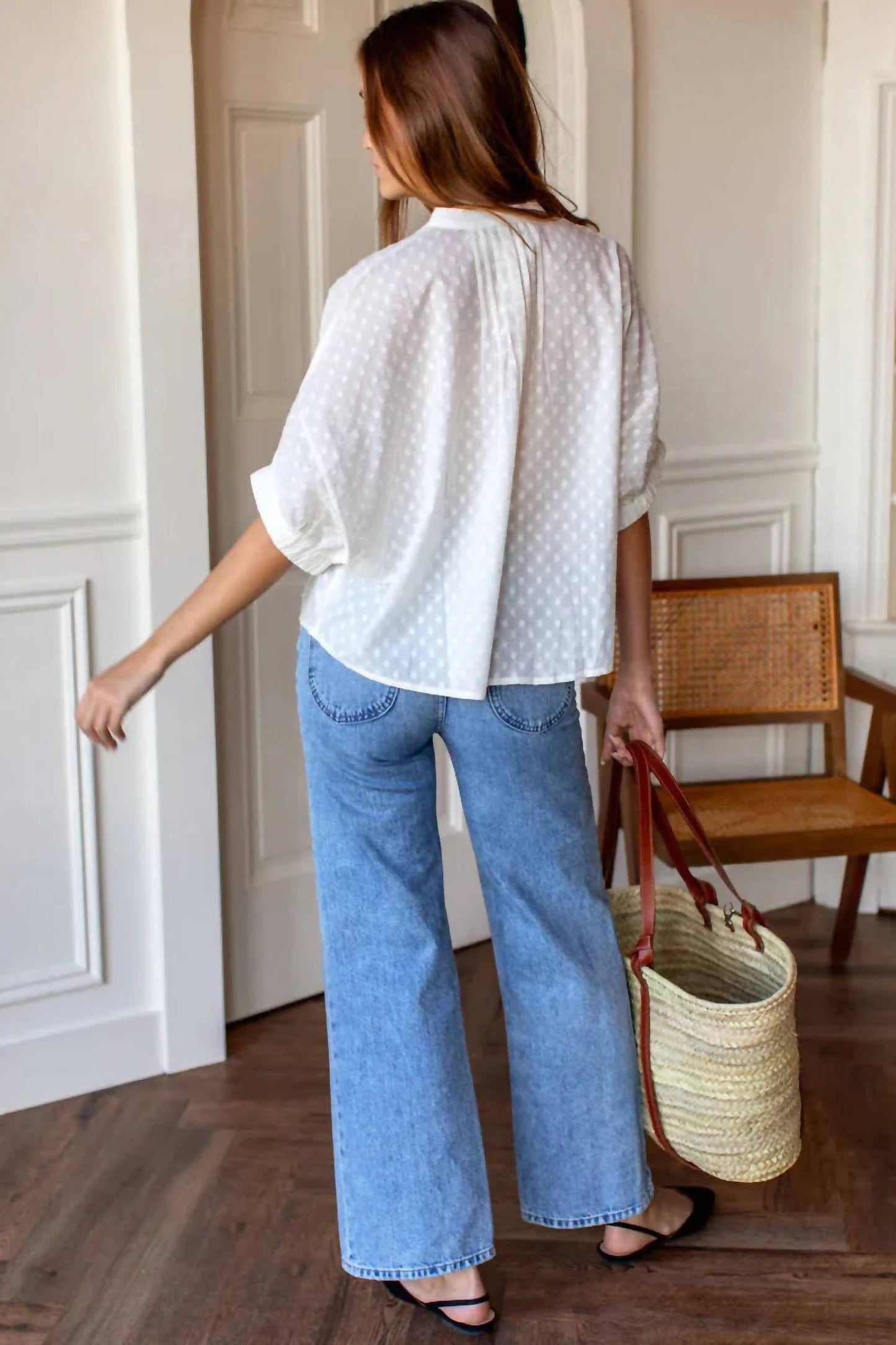 Emerson Fry - Mandarin Collar One Size Top