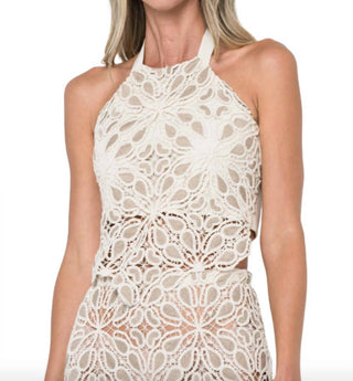 Jbq - Siri Lace Macrame Top