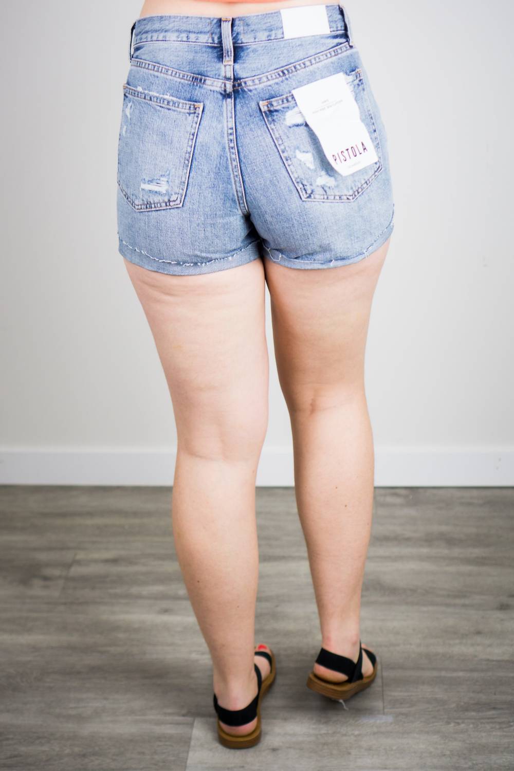 Pistola - Women's Jamie High Rise 90's Cuffed Shorts