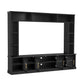 All-In-One Entertainment Center with Bookshelves & Tempered Glass Doors