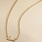 Eklexic - Dainty Script Love Necklace