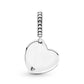 Pandora - Women's Two-tone Heart Family Tree Charm