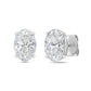 Diana M Jewels - Women's 1.50 Cts Oval Lab Diamond Stud Earrings