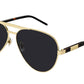 Gucci - Men's Square Aviator Metal Sunglass