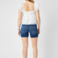 Judy Blue - High Waist Elastic Waist Mid Length Shorts