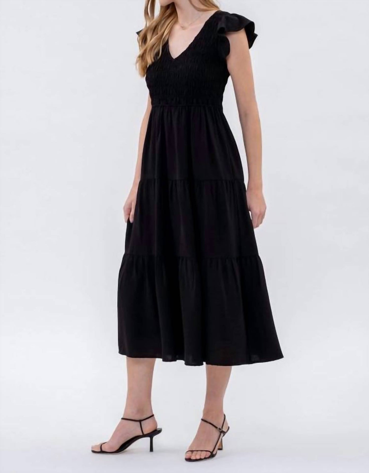 Blu Pepper - Flutter Maxi Dress