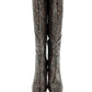 14Th & Union - Women's Jarden Snake Print Glossy Vegan Leather Tall Boots