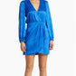 Adelyn Rae - Lindsey Floral Jacquard Faux Wrap Minidress