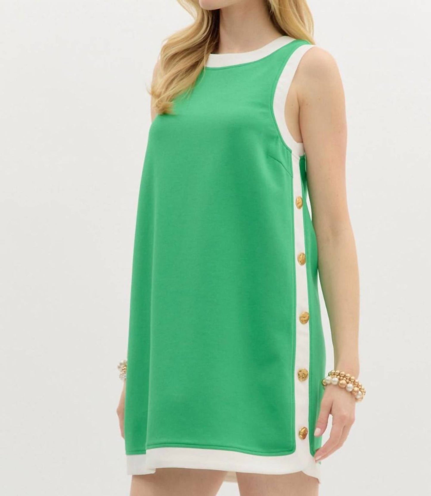 Entro - All Buttoned Up Mini Dress
