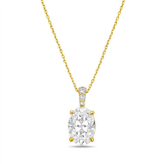 Diana M Jewels - Women's Lab Grown Diamond Solitaire Pendant Necklace