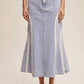 Avenue Zoe - Denim Midi Skirt