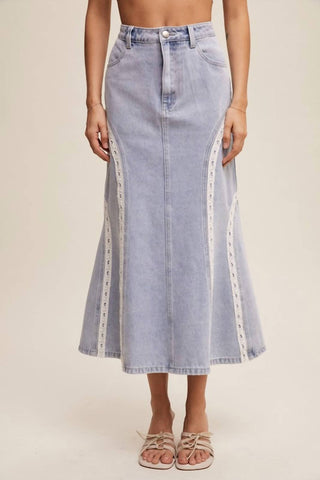 Avenue Zoe - Denim Midi Skirt