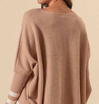 Bibi - Batwing Striped Sweater