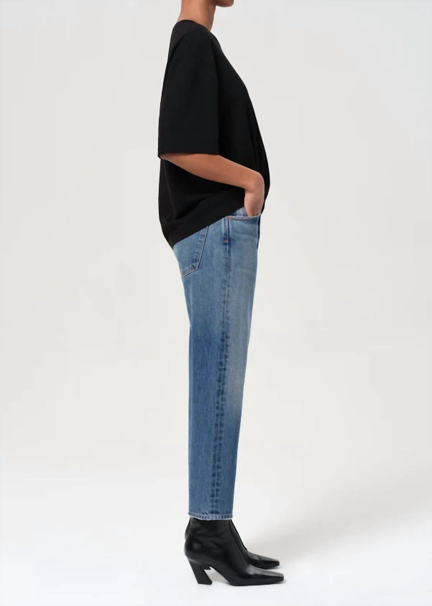 Agolde - 90's Crop Mid Rise Straight Jeans
