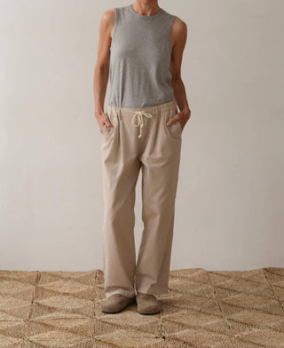 Donni. - Chino Drawstring Crop Pant
