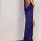 Aleta - Sequin Halter Prom Gown