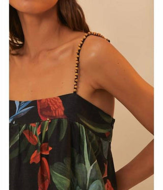 Farm Rio - Midnight Macaw Fiesta Sleeveless Mini Dress