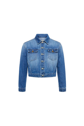 L'Agence - Koda Cropped Denim Jacket