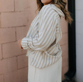 Z Supply - The Perfect Line Stripe Button Down Top