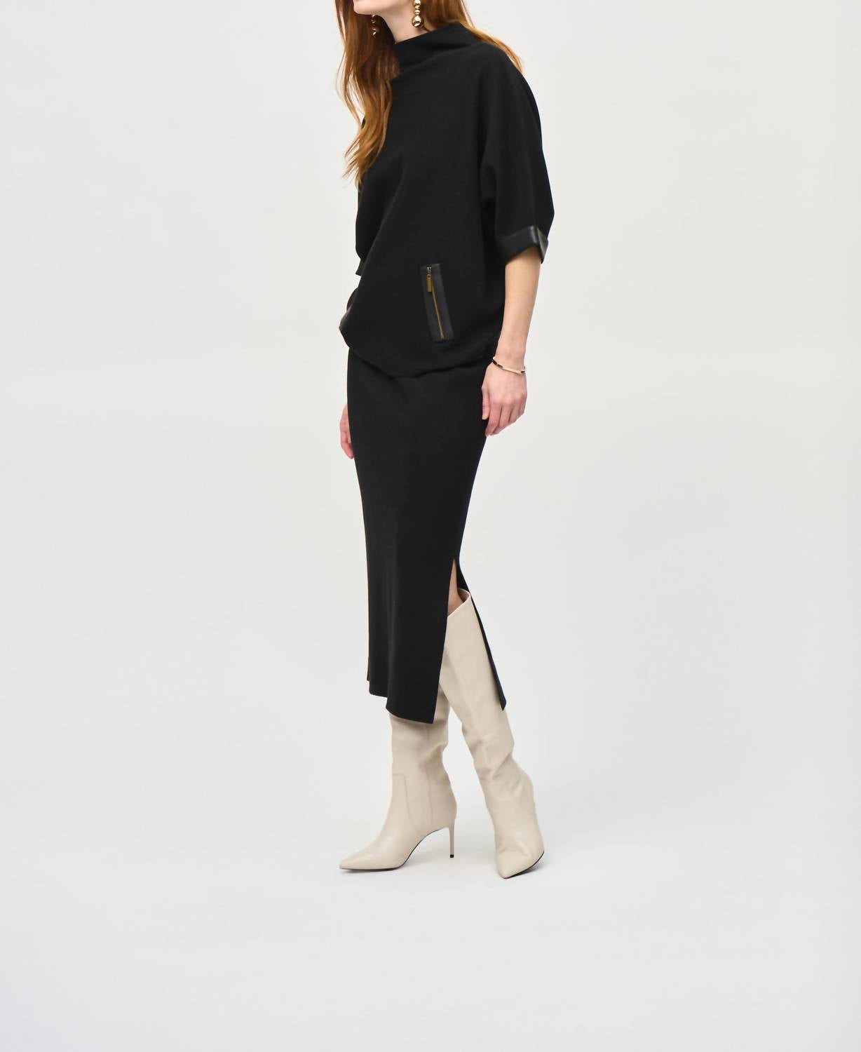 Joseph Ribkoff - Sweater Knit Midi Skirt