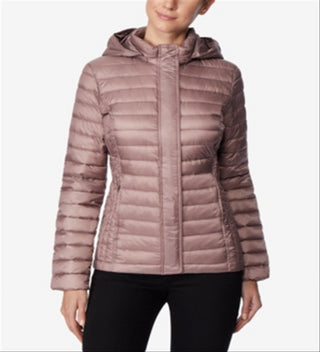 32 Degrees Women's Packable Hooded Puffer Coat Pink Size X-Large