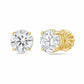 Diana M Jewels - 3.00 Cts Round Lab Diamond Stud Earrings