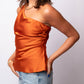 Astr - Francis Satin One Shoulder Top