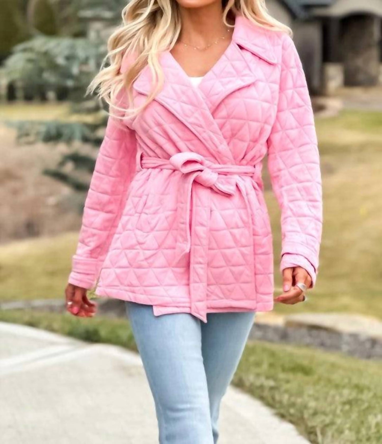Kori - Curvy Diamond Quilted Jacket