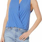 Lilla P - Sleeveless Faux Wrap Top