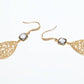 Avenue Chic - Women's Filigree Teardrop Earrings